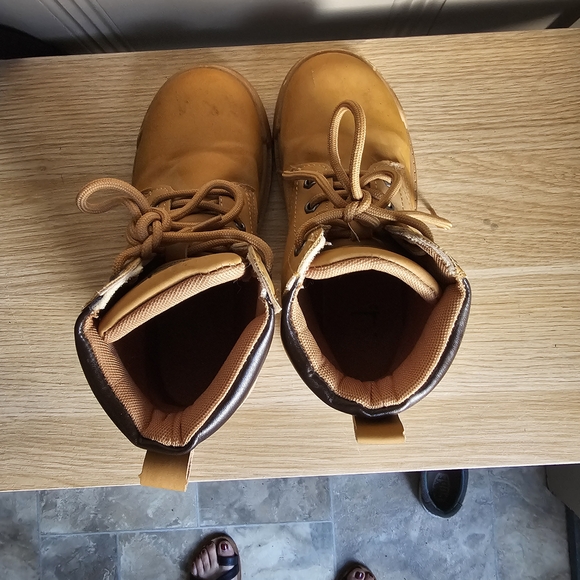 Tan Lace-Up Boots - Picture 6 of 6